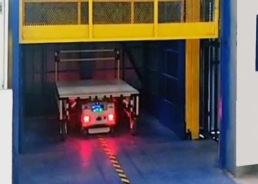 AGV小車自動進出貨直頂式升降臺系列